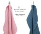 Preview: Betz BERLIN Frottier Handtuch-Set 12er - 2x Duschtücher - 4x Handtücher - 2x Gästetücher - 2x Seiftücher - 2x Waschhandschuhe –  Farbe lotus - taubenblau