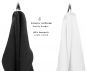Preview: Betz BERLIN Frottier Handtuch-Set 12er - 2x Duschtücher - 4x Handtücher - 2x Gästetücher - 2x Seiftücher - 2x Waschhandschuhe –  Farbe graphit - weiß