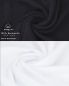 Preview: Betz BERLIN Frottier Handtuch-Set 12er - 2x Duschtücher - 4x Handtücher - 2x Gästetücher - 2x Seiftücher - 2x Waschhandschuhe –  Farbe graphit - weiß