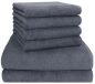 Preview: Betz BERLIN set of 6 towels 2x MAXI bath towels 100 x 150 cm 4x hand towels 50 x 100 cm 100% cotton