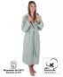 Preview: Betz Set of 3 Bathrobes with hood for men and women - sauna bathrobe 100% cotton - sauna dressing gown– BERLIN colour jade  Size S/M