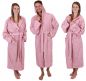 Preview: Betz Set of 3 Bathrobes with hood for men and women - sauna bathrobe 100% cotton - sauna dressing gown– BERLIN colour lotus Size L/XL