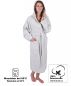 Preview: Betz Set of 3 Bathrobes with hood for men and women - sauna bathrobe 100% cotton - sauna dressing gown– BERLIN colour silver grey  Size S/M