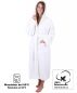 Preview: Betz Set of 3 Bathrobes with hood for men and women - sauna bathrobe 100% cotton - sauna dressing gown– BERLIN colour white Size S/M