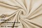 Preview: Betz Badetuch 3-tlg. Set groß XXL Größe 100 cm x 160 cm Badetücher Saunatuch DRESDEN 100% Baumwolle  Farbe sand
