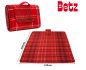 Preview: Betz Picknickdecke XXL Reisedecke Stranddecke Campingdecke Isomatte Outdoor wasserdicht Größe 180x200 cm Farbe rot