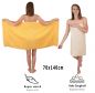 Preview: Betz Juego de 12 toallas PREMIUM 100% algodón de color amarillo miel/beige arena