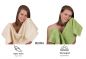 Preview: Betz lot de 12 serviettes Premium 2 draps de bain 4 serviettes de toilette 2 serviettes d'invité 2 lavettes 2 gants de toilette 100% coton sable/vert avocat