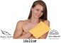 Preview: Betz Set di 20 guanti da bagno PREMIUM misure 16x21 cm 100% cotone colore giallo miele