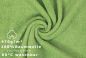 Preview: Betz PREMIUM Waschandschuhe 20-teilig - Frottee Waschlappen - aus 100% Baumwolle – 16 cm x 21 cm Apfelgrün