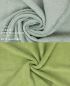 Preview: Betz Paquete de 10 manoplas de baño PREMIUM 100% algodón 16x21 cm verde heno y verde aguacate