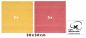 Preview: Betz 10 Lavette salvietta asciugamano per il bidet Premium 100% cotone misure 30x30 cm colore giallo miele e rosso lampone