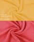 Preview: Betz 10 Lavette salvietta asciugamano per il bidet Premium 100% cotone misure 30x30 cm colore giallo miele e rosso lampone
