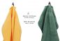 Preview: Betz 10 Lavette salvietta asciugamano per il bidet Premium 100% cotone misure 30x30 cm colore giallo miele e verde abete
