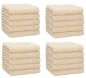 Preview: Betz 20 Piece Face Cloths PREMIUM 100% Cotton 30x30 cm colour beige