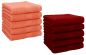 Preview: Betz 10 Lavette salvietta asciugamano per il bidet Premium 100% cotone misure 30x30 cm colore arancio sanguinello e rosso rubino