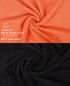 Preview: Betz 10 Lavette salvietta asciugamano per il bidet Premium 100% cotone misure 30x30 cm colore arancio sanguinello e grafite