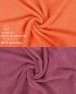 Preview: Betz 10 Lavette salvietta asciugamano per il bidet Premium 100% cotone misure 30x30 cm colore arancio sanguinello e frutti di bosco