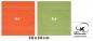 Preview: Betz Paquete de 10 toallas faciales PREMIUM 100% algodón 30x30 cm color naranja sanguíneo y verde aquacate
