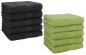 Preview: Betz Paquete de 10 toallas faciales PREMIUM 100% algodón 30x30 cm color grafito y verde aquacate