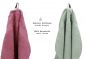 Preview: Betz 10 Lavette salvietta asciugamano per il bidet Premium 100 % cotone misure 30 x 30 cm colore frutti di bosco e verde fieno