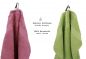 Preview: Betz 10 Lavette salvietta asciugamano per il bidet Premium 100 % cotone misure 30 x 30 cm colore frutti di bosco e verde avocado