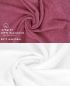 Preview: Betz 10 Lavette salvietta asciugamano per il bidet Palermo 100 % cotone misure 30 x 30 cm colore frutti di bosco e bianco