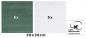 Preview: Betz Lot de 10 serviettes débarbouillettes lavettes taille 30x30 cm en 100% coton PREMIUM couleur vert sapin & blanc