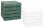 Preview: Betz Paquete de 10 toallas faciales PREMIUM 100% algodón 30x30 cm color verde abeto y blanco