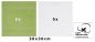 Preview: Betz 10 Lavette salvietta asciugamano per il bidet Premium 100 % cotone misure 30 x 30 cm colore verde avocado e bianco