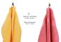 Preview: Betz 10 Piece Towel Set PREMIUM 100% Cotton 10 Guest Towels 30x50 cm colour honey and raspberry