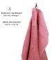 Preview: Betz 20 Piece Guest Towels PREMIUM 100% Cotton 30x50 cm colour old rose