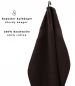 Preview: Betz 20 Piece Guest Towels PREMIUM 100% Cotton 30x50 cm colour dark brown