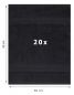 Preview: Betz 20 Piece Guest Towels PREMIUM 100% Cotton 30x50 cm colour graphite