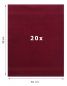 Preview: Betz 20 Piece Guest Towels PREMIUM 100% Cotton 30x50 cm colour dark red