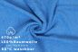 Preview: Betz 20 toallas de tocador PREMIUM 100% algodón 30x50 cm color azul claro