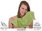 Preview: Betz 20 Piece Guest Towels PREMIUM 100% Cotton 30x50 cm colour avocado green