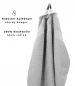 Preview: Betz 20 Piece Guest Towels PREMIUM 100% Cotton 30x50 cm colour silver grey