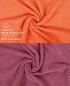 Preview: Betz 10 Piece Towel Set PREMIUM 100% Cotton 10 Guest Towels 30x50 cm colour blood orange and wild-berry