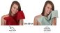 Preview: Betz PREMIUM Gästehandtücher-Set - 10 teiliges Gesichtstücher-Set -  Handtücher-Set - Händehandtücher - 30 x 50cm Runinrot / Heugrün
