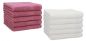 Preview: Betz Paquete de 10 toallas de tocador PREMIUM 100% algodón 30x50 cm color rojo baya y blanco