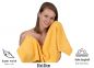 Preview: Betz 10 toallas de lavabo PREMIUM 100% algodón tamaño 50x100 cm color amarillo miel