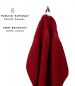 Preview: Betz 10 pièces de serviettes PREMIUM 100% coton taille 50x100 cm couleur rouge rubis