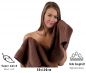 Preview: Betz 10 Asciugamani PREMIUM 100% cotone dimensioni 50x100 cm colore marrone