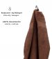 Preview: Betz 10 Asciugamani PREMIUM 100% cotone dimensioni 50x100 cm colore marrone