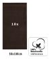 Preview: Betz 10 pièces de serviettes PREMIUM 100% coton taille 50x100 cm couleur marron foncé