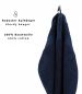 Preview: Betz Paquete de 10 toallas de lavabo PREMIUM 100% algodón tamaño 50x100 cm color azul oscuro