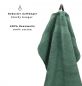 Preview: Betz 10 pièces de serviettes PREMIUM 100% coton taille 50x100 cm couleur vert sapin