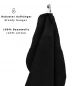 Preview: Betz Paquete de 10 toallas de lavabo PREMIUM 100% algodón tamaño 50x100 cm color negro