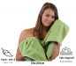 Preview: Betz Paquete de 10 toallas de lavabo PREMIUM 100% algodón tamaño 50x100 cm color verde manzana